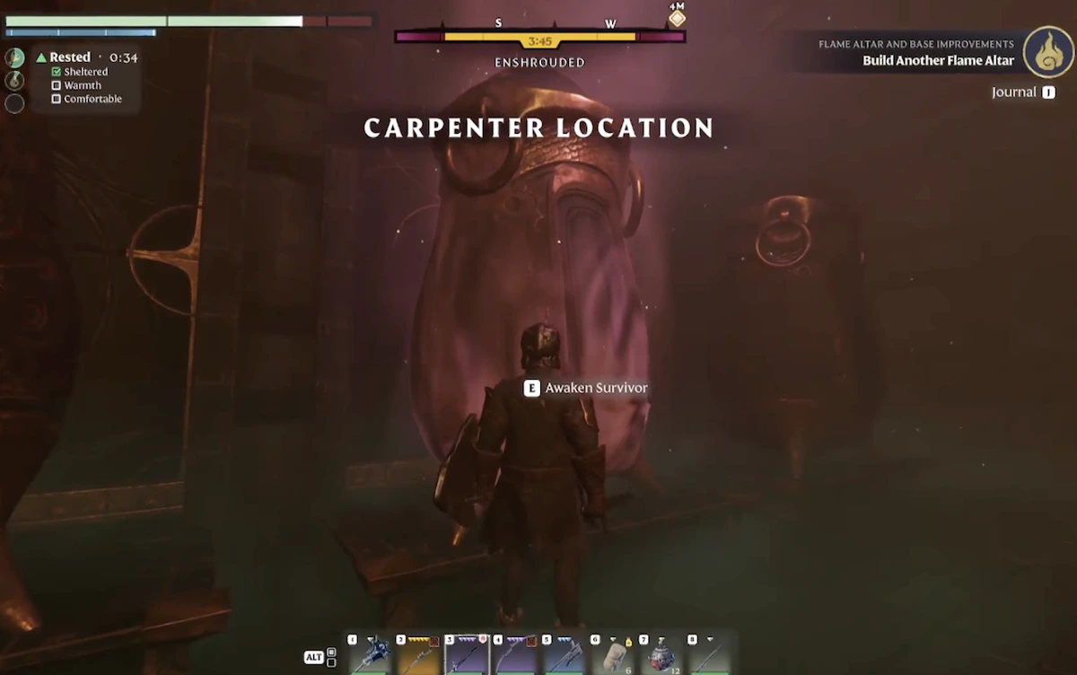 unlocking the carpenters vault in enshrouded